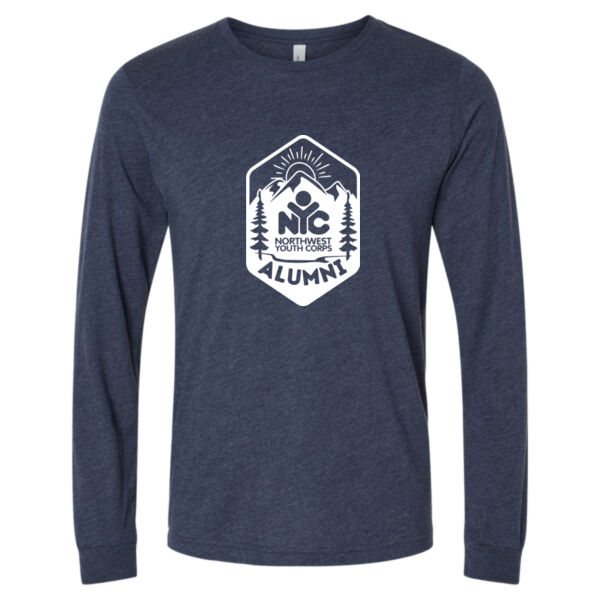 Bella + Canvas Northwest Youth Corps Aulumni Printed- - Unisex Heather CVC Long Sleeve Tee Thumbnail