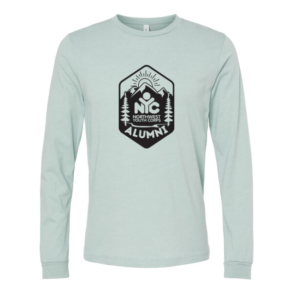Bella + Canvas Northwest Youth Corps Aulumni Printed- - Unisex Heather CVC Long Sleeve Tee Thumbnail